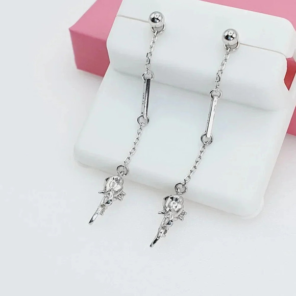 "925 Sterling Silver Cubic Zirconia Earrings, U19254684 - Picture 2 of 11